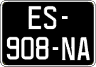French license plate, SIV (oldtimers)