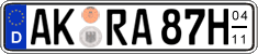 German license plate, Seasonal plates (Oldtimers)