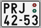 License plate of the Czech Republic, Cars (1960)