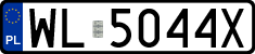License plates of Poland, Regular car plates