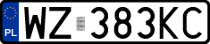License plates of Poland, Regular car plates