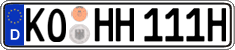 German license plate, Plates for oldtimers (type 