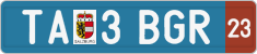 License plate of Austria, Provisional