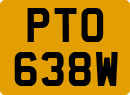 License plate of the United Kingdom, 1963 year system