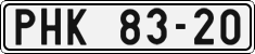 License plate of the Czech Republic, Cars (1960)