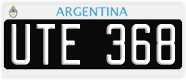License plate of Argentina, Cars (1995, ABC 123)