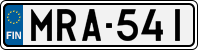 License plate of Finland, Cars