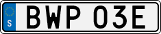 License plate of Sweden, Regular plates