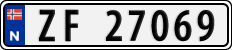 License plate of Norway, Cars