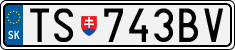 License plate of Slovakia, Cars
