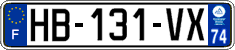 French license plate, SIV (ordinary)