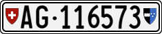 License plate of Switzerland, Cars