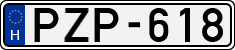 license plates of Hungary, Cars (1990)