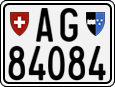 License plate of Switzerland, Motorcycles