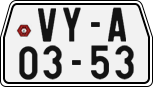 License plate of the Czech Republic, Motorcycles (1960)