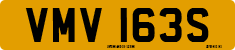 License plate of the United Kingdom, 1963 year system