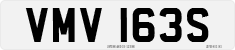 License plate of the United Kingdom, 1963 year system