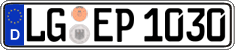 German license plate, Regular plates