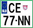 License plate of Slovenia, Motorcycles