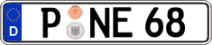 German license plate, Regular plates