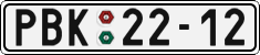 License plate of the Czech Republic, Cars (1960)