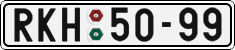 License plate of the Czech Republic, Cars (1960)