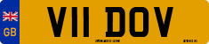 License plate of the United Kingdom, 1983 year system