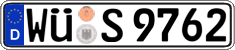 German license plate, Regular plates