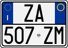 License plate of Italy, Cars (1994 year series)
