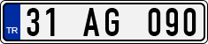 License plate of Turkey, Regular plates