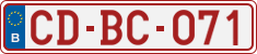 License plate of Belgium, Diplomatic