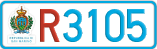 License plate of San Marino, Trailers (1234)
