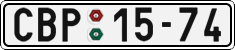 License plate of the Czech Republic, Cars (1960)