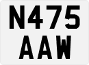 License plate of the United Kingdom, 1983 year system