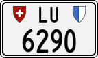 License plate of Switzerland, Cars