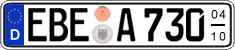 German license plate, Seasonal plates