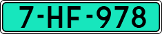 License plate of the Netherlands, Dealer (Regular)