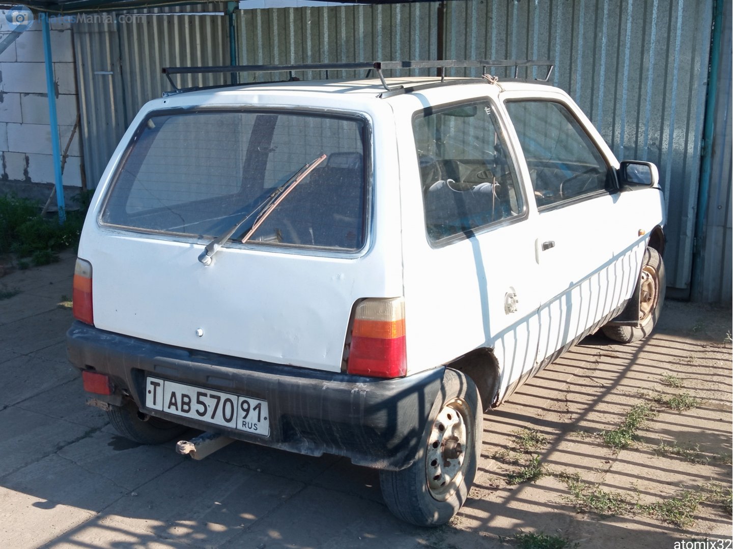 ав 570 91, License plate without vehicle 