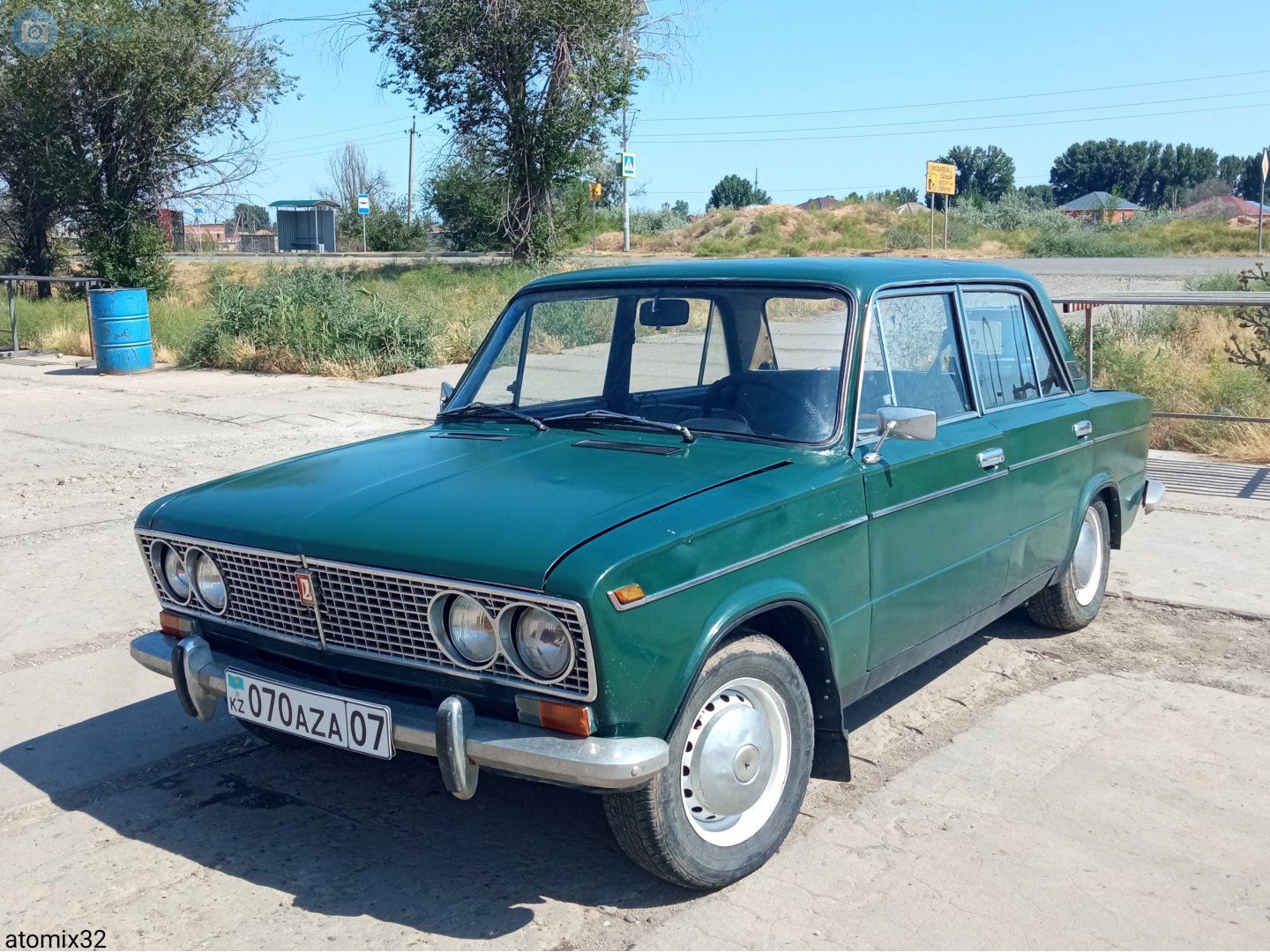 070 AZA 07, License plate without vehicle 