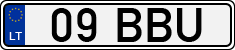 License plate of Lithuania, Mopeds