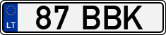 License plate of Lithuania, Mopeds