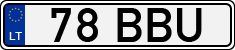 License plate of Lithuania, Mopeds