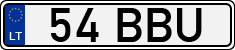 License plate of Lithuania, Mopeds