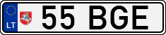 License plate of Lithuania, Mopeds