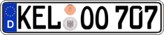 German license plate, Regular plates