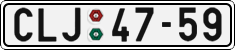 License plate of the Czech Republic, Cars (1960)