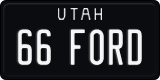 Utah, Vanity Plates