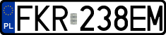 License plates of Poland, Regular car plates