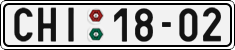 License plate of the Czech Republic, Cars (1960)