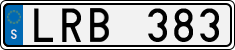 License plate of Sweden, Regular plates